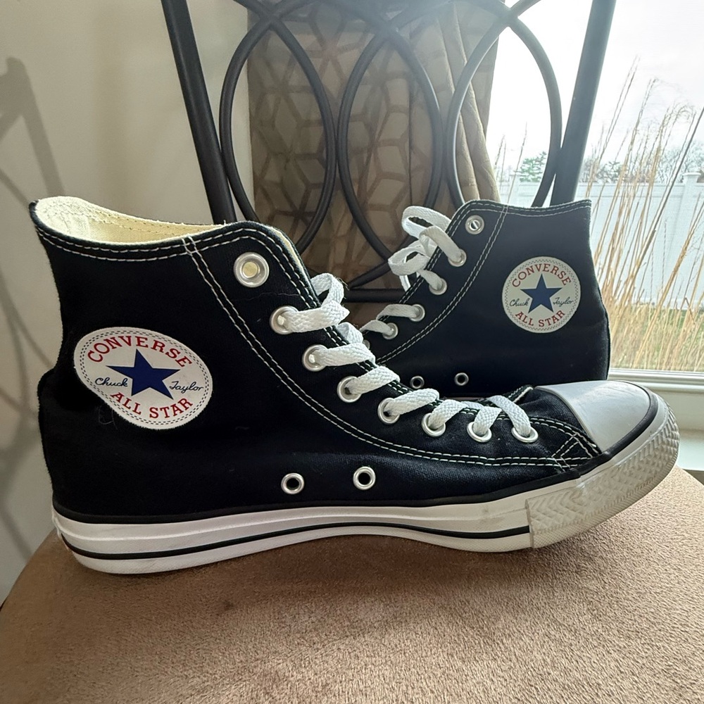 Converse Black and White Chuck Taylor High Top Sneakers